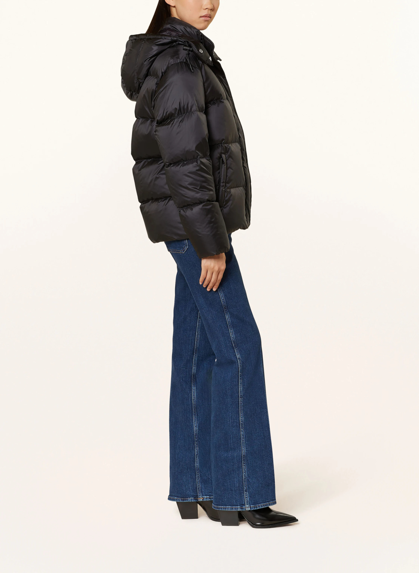 POLO RALPH LAUREN Daunenjacke mit abnehmbarer Kapuze – SCHWARZ
