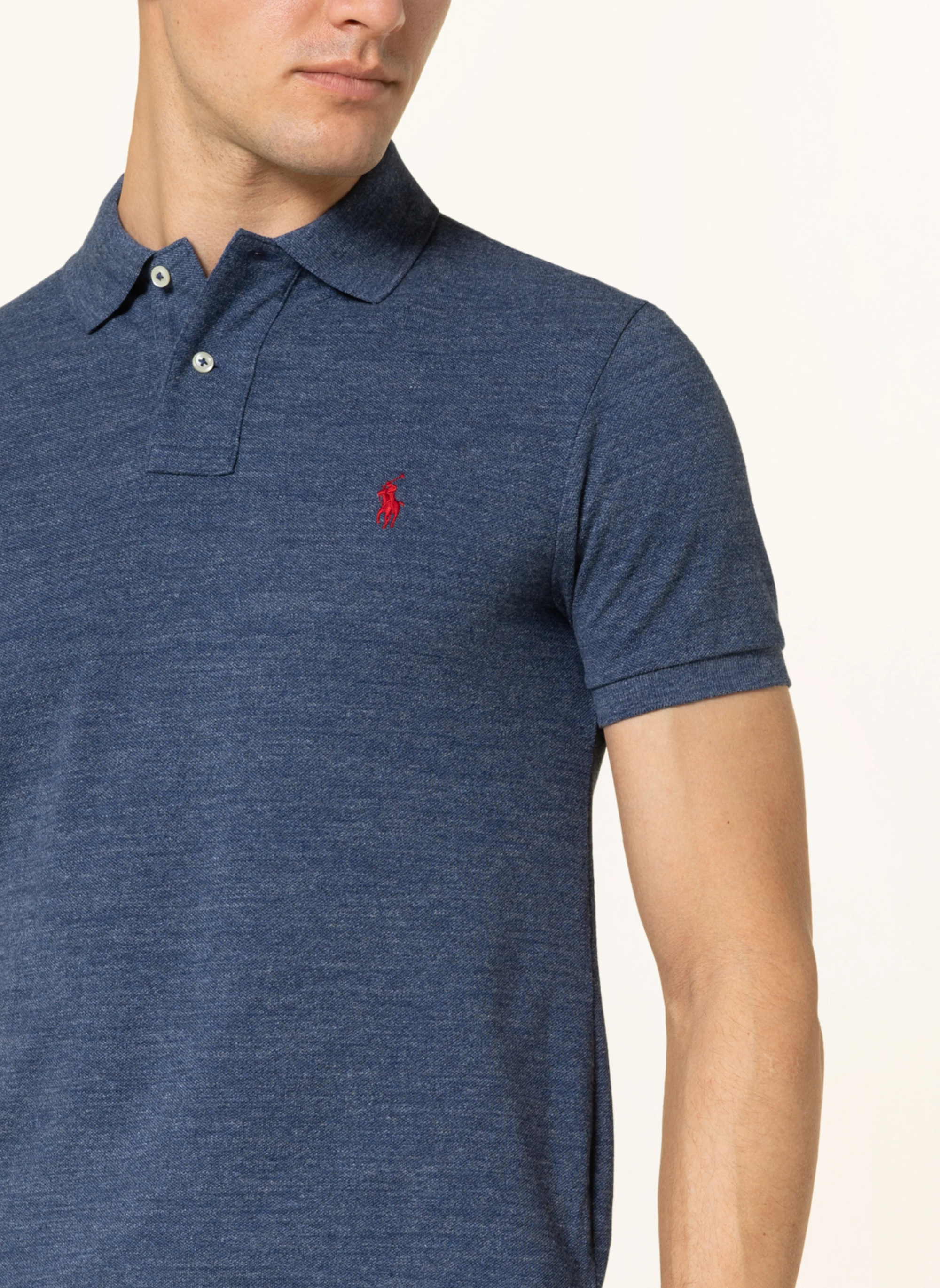POLO RALPH LAUREN Piqué-Poloshirt Slim Fit – BLAU