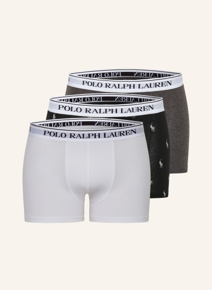 POLO RALPH LAUREN 3er-Pack Boxershorts – BLAU / WEISS / GRAU