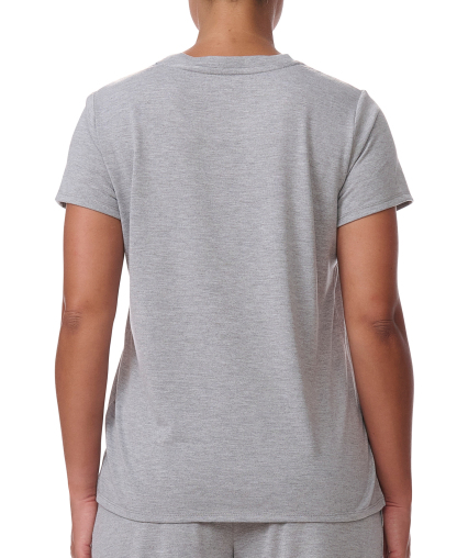 Tommy Hilfiger Women's Short-Sleeve Crewneck Sleep Tee - Heather Grey
