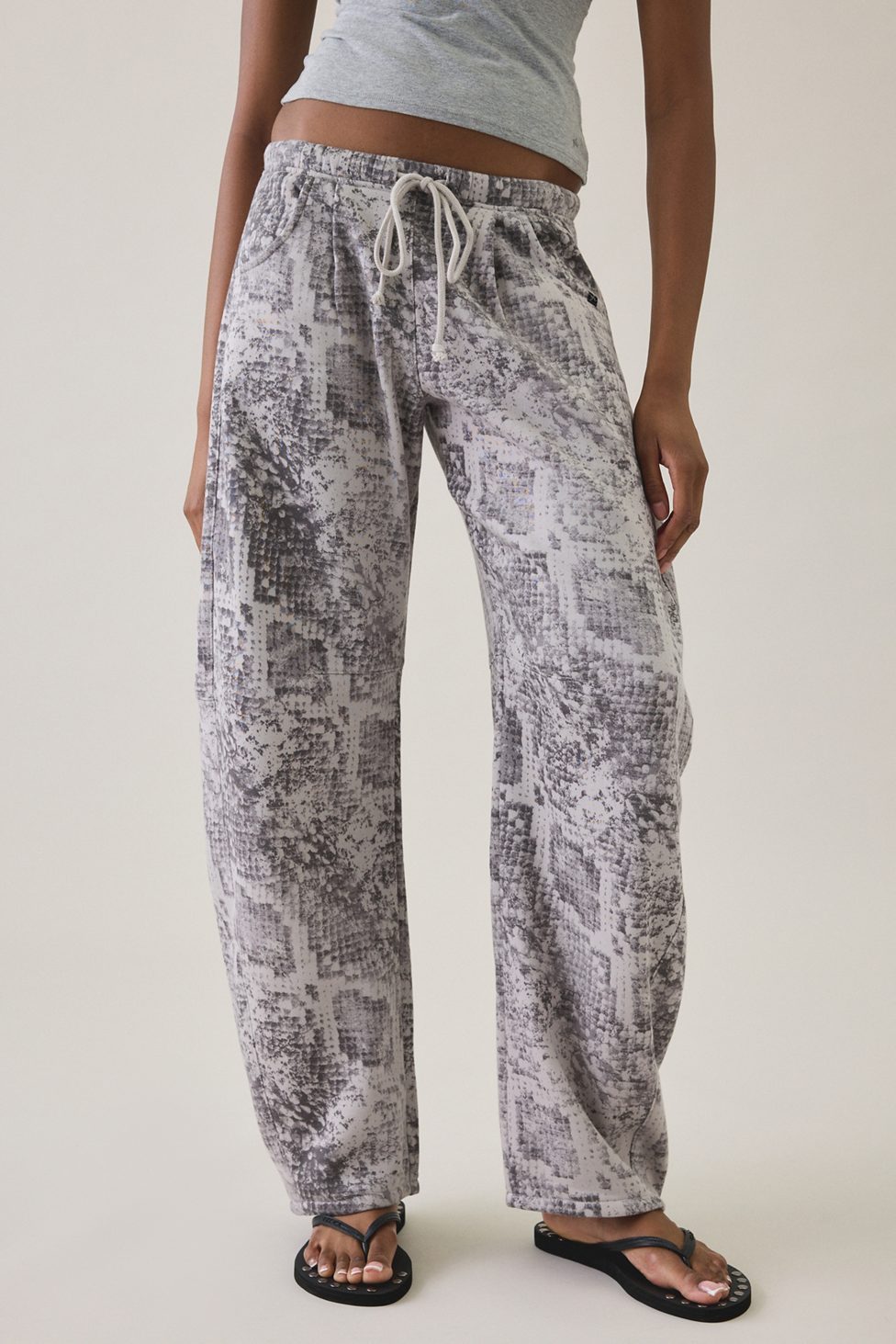 Out From Under Essential Barrel Leg 2.0 Sweatpants - Snakeskin