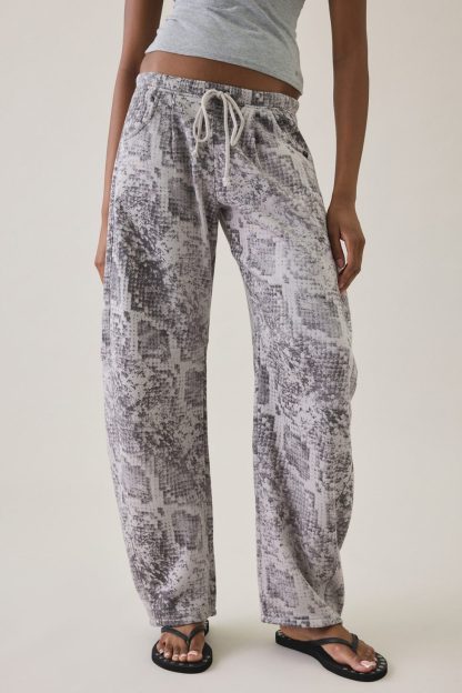 Out From Under Essential Barrel Leg 2.0 Sweatpants - Snakeskin