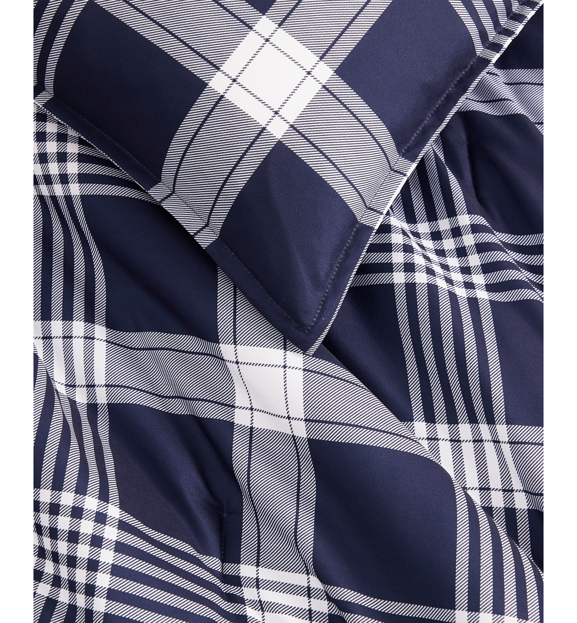 Tommy Hilfiger Huntingdon Plaid Washed Microfiber Comforter Sets - Core Navy