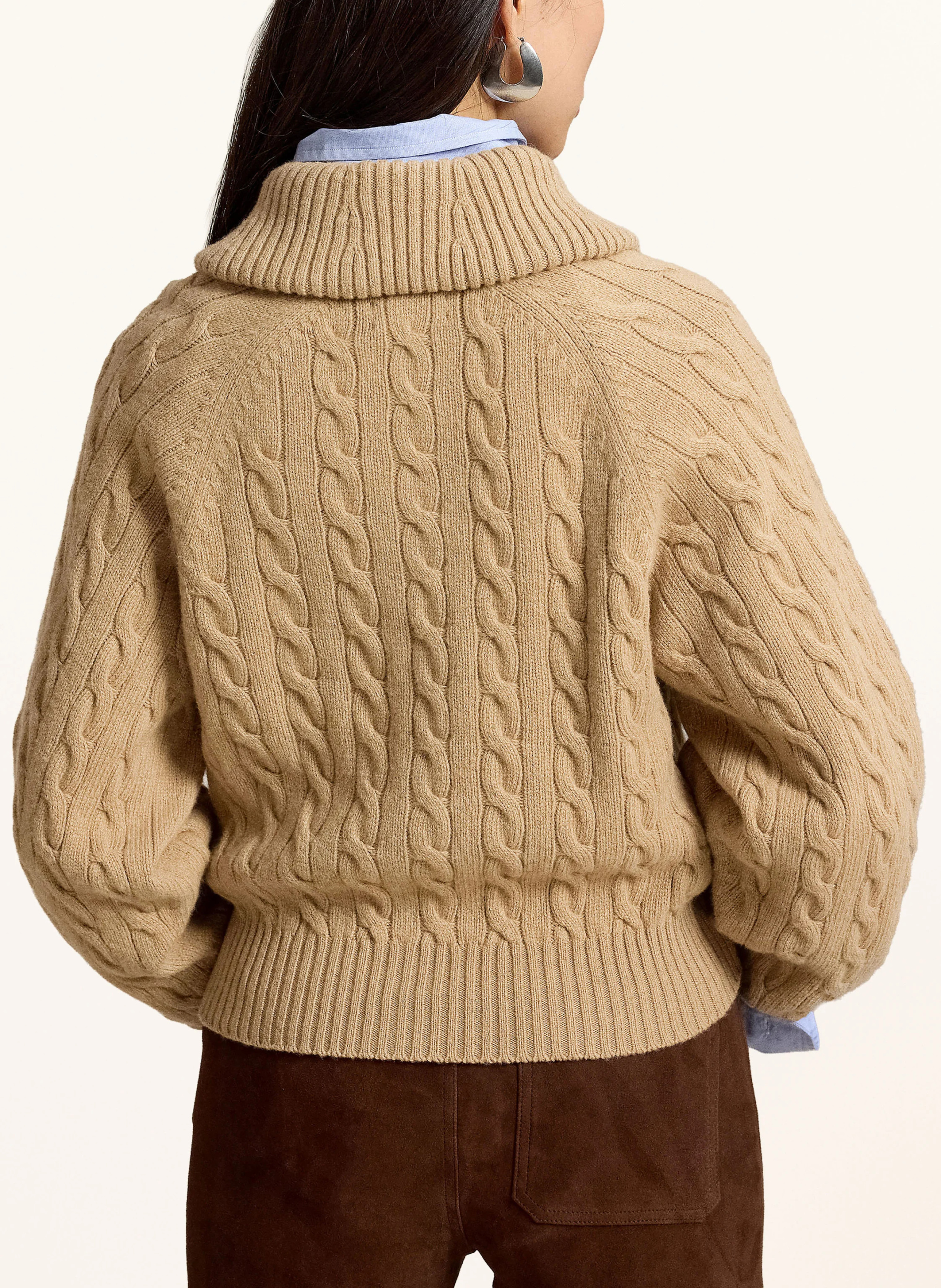 POLO RALPH LAUREN Strickjacke – CAMEL