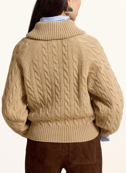 POLO RALPH LAUREN Strickjacke – CAMEL