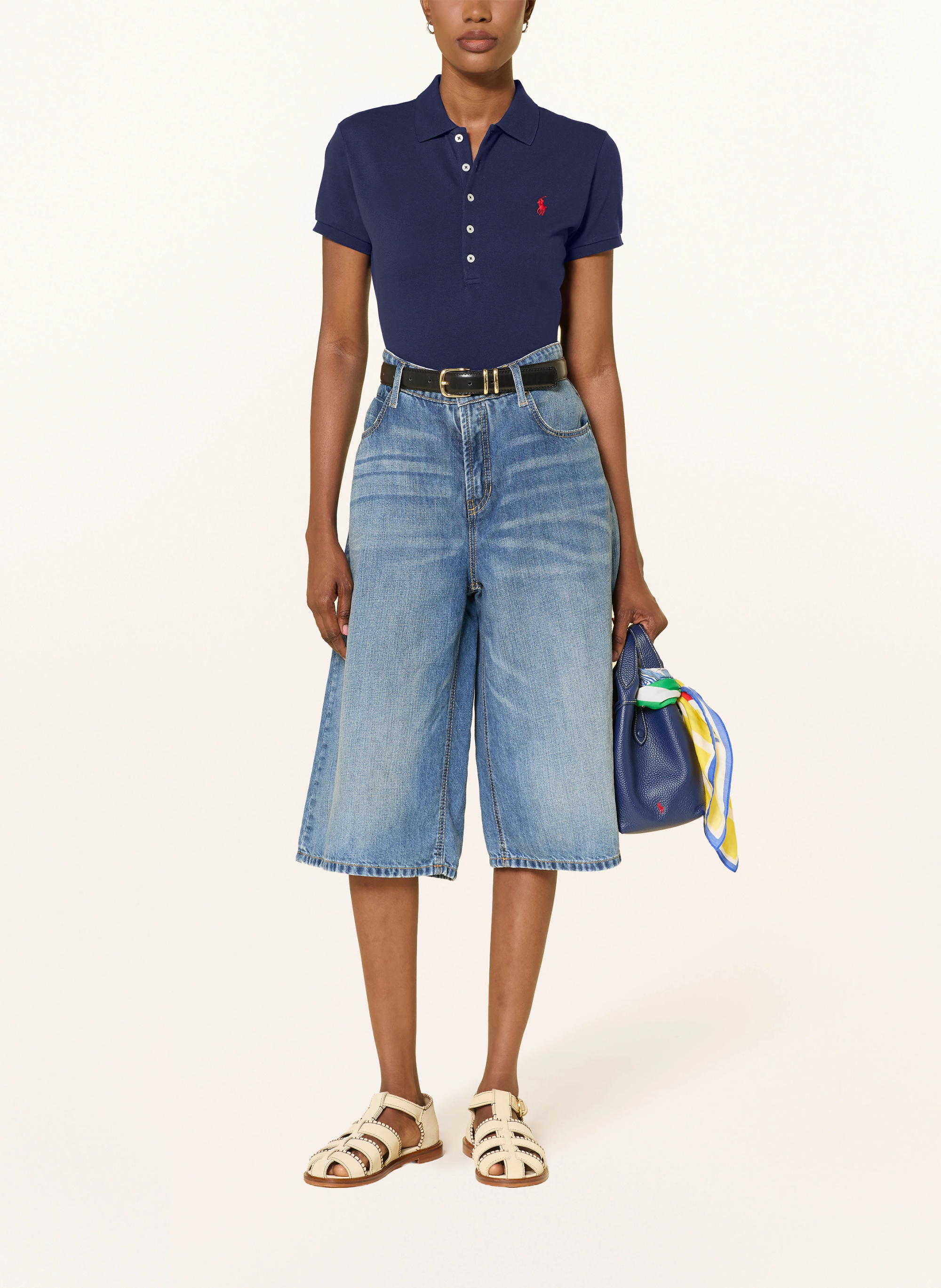 POLO RALPH LAUREN Piqué-Poloshirt – DUNKELBLAU
