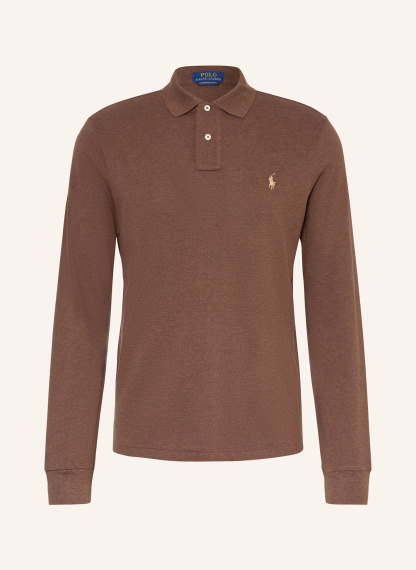 POLO RALPH LAUREN Piqué-Poloshirt Custom Slim Fit – DUNKELBRAUN (2)