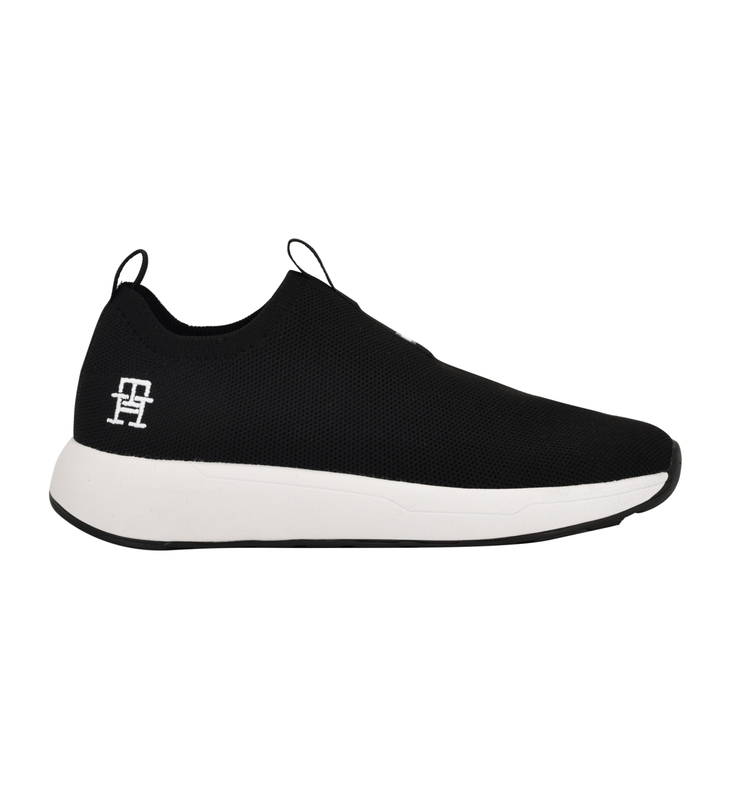 Tommy Hilfiger Women's Ada Lightweight Knit Slip-On Sneakers - Black/White