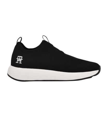 Tommy Hilfiger Women's Ada Lightweight Knit Slip-On Sneakers - Black/White