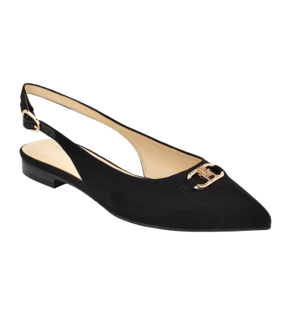 Tommy Hilfiger Women's Vesly Pointed Toe Slingback Dress Flats - Black