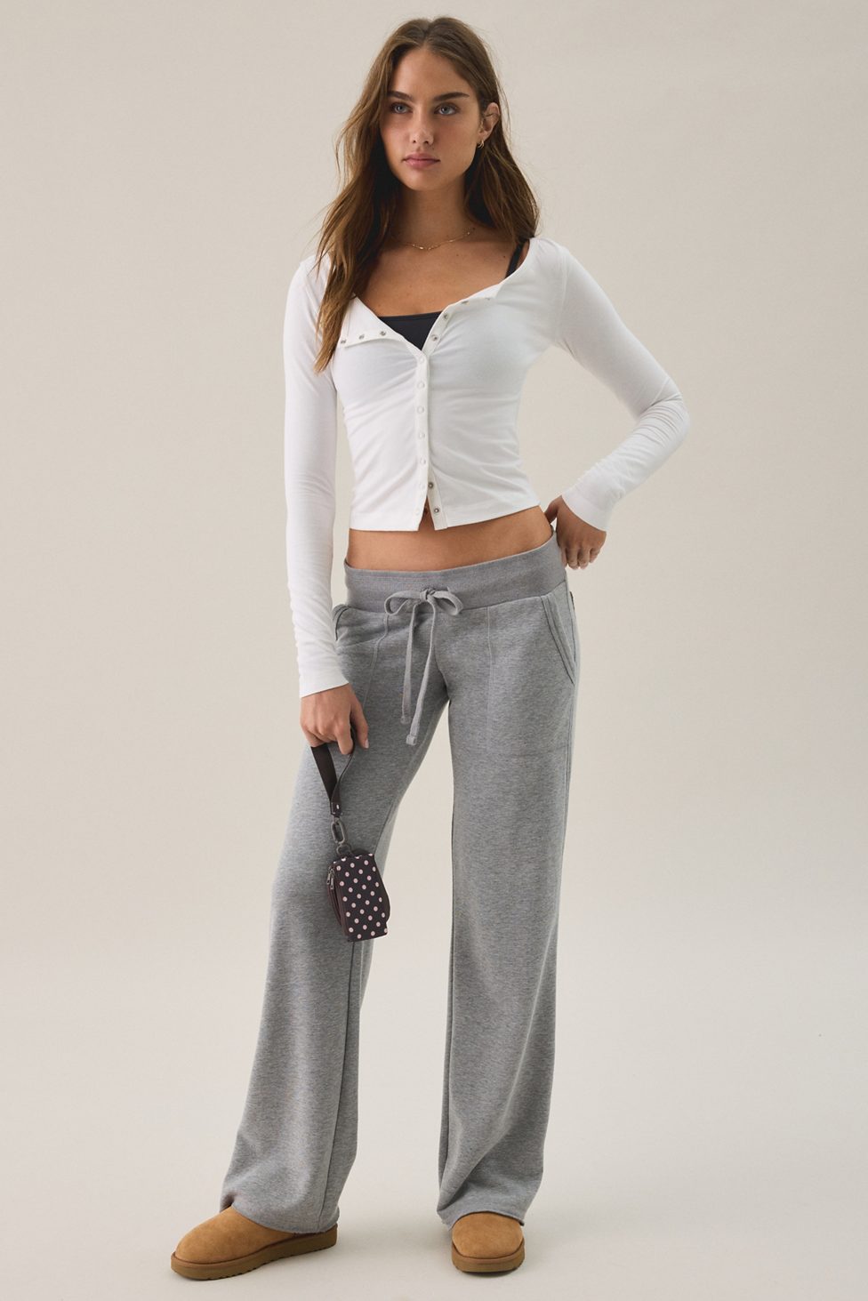 Out From Under Bec Fitted Cardigan - White