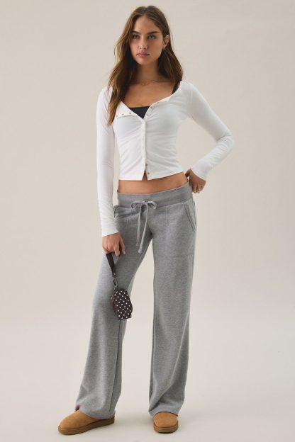 Out From Under Bec Fitted Cardigan - White