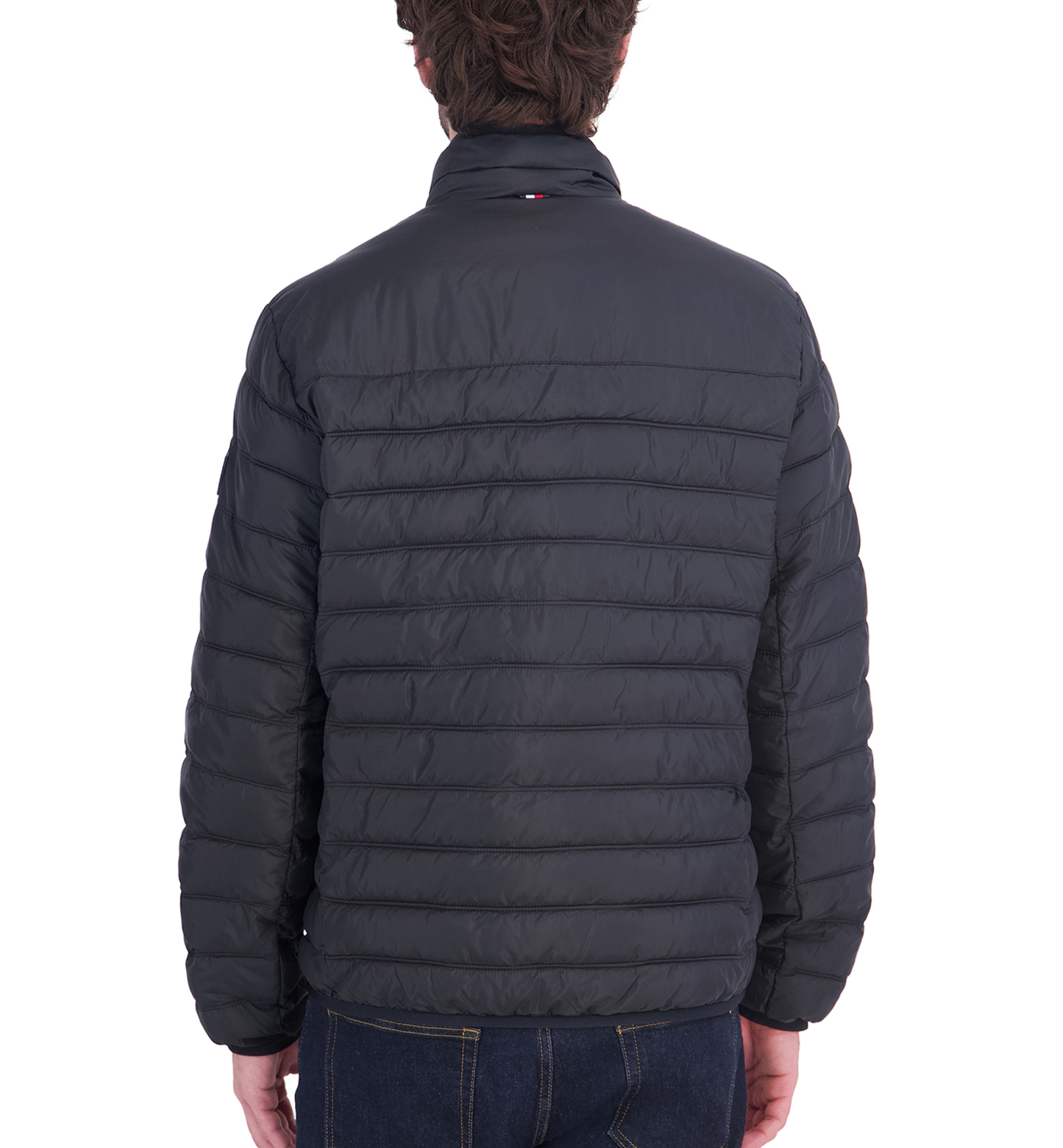 Tommy Hilfiger Men's Unhooded Packable Jacket - Black