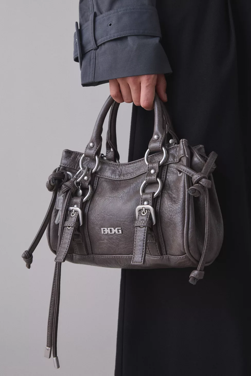BDG Mini Jude Crossbody Bag - Grey
