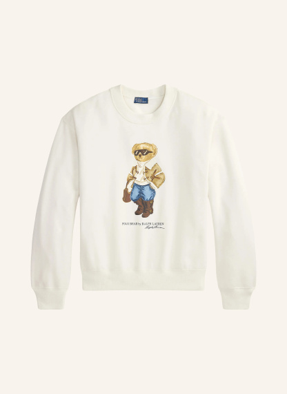 POLO RALPH LAUREN Sweatshirt – CREME / BRAUN / BLAU