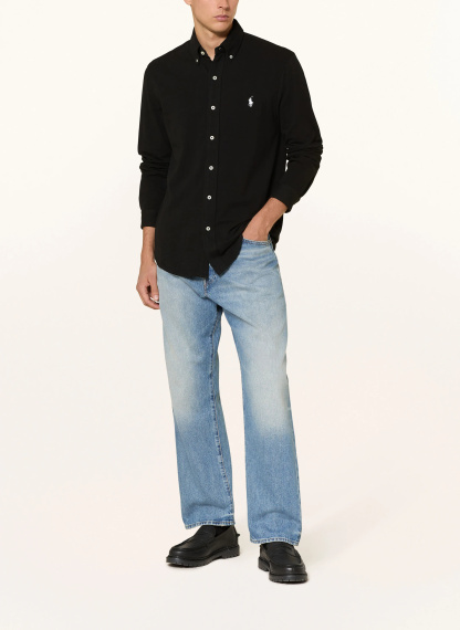 POLO RALPH LAUREN Piqué-Hemd Custom Fit – SCHWARZ (2)