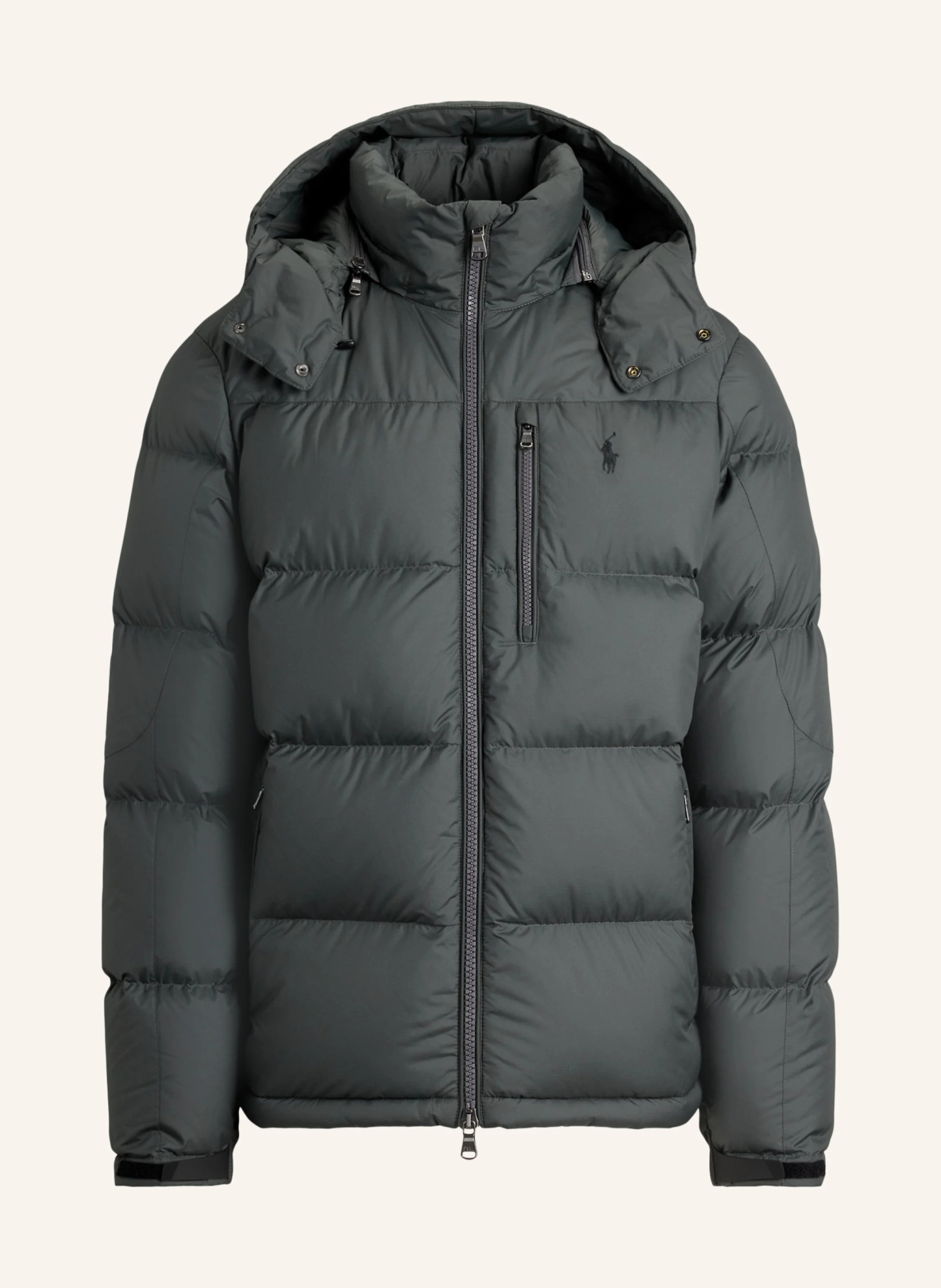 POLO RALPH LAUREN Daunenjacke GORHAM mit abnehmbarer Kapuze – GRAU