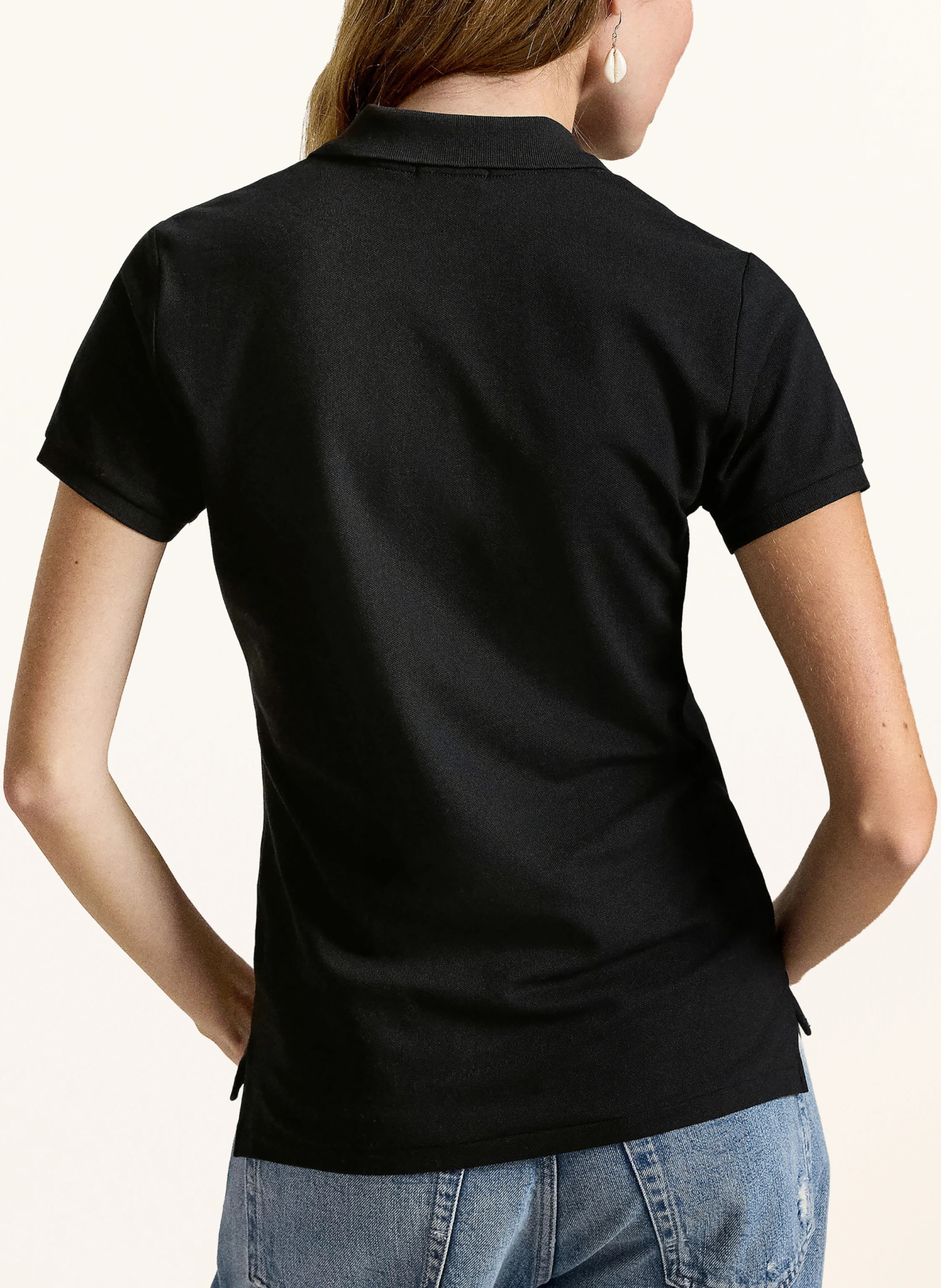 POLO RALPH LAUREN Piqué-Poloshirt – SCHWARZ