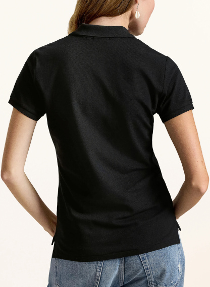 POLO RALPH LAUREN Piqué-Poloshirt – SCHWARZ