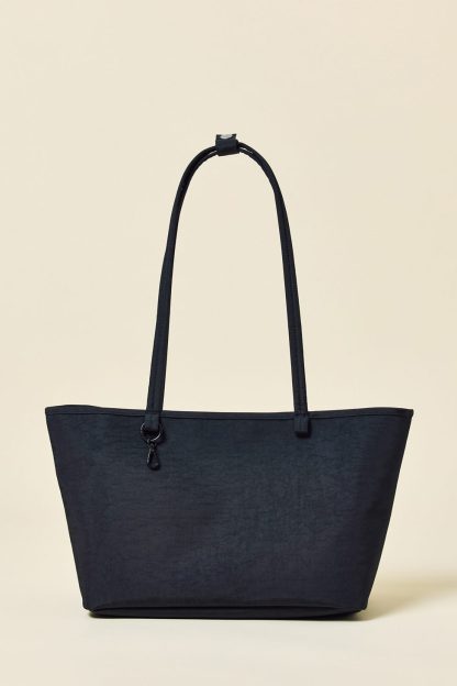BAGGU Medium Nylon Reverse Tote Bag - Black Mix