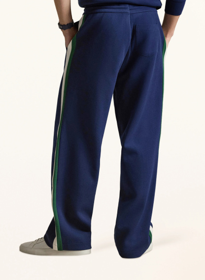 POLO RALPH LAUREN Hose im Jogging-Stil mit Galonstreifen – DUNKELBLAU / GRÜN / WEISS