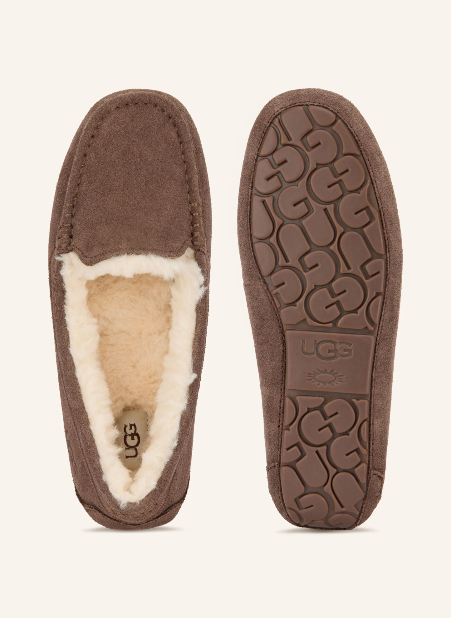 UGG Hausschuhe W ANSLEY – DUNKELBRAUN
