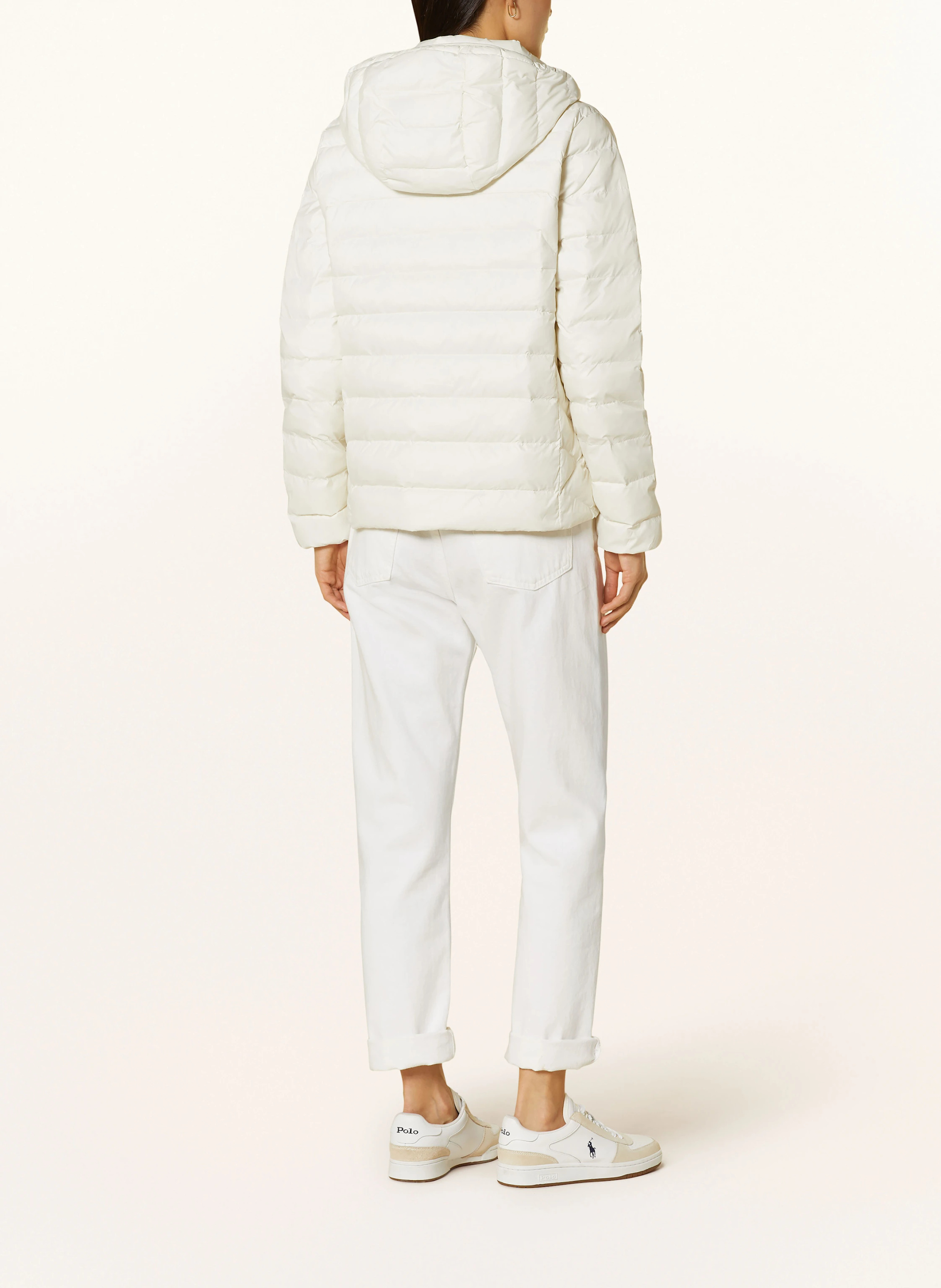 POLO RALPH LAUREN Steppjacke mit abnehmbarer Kapuze – CREME