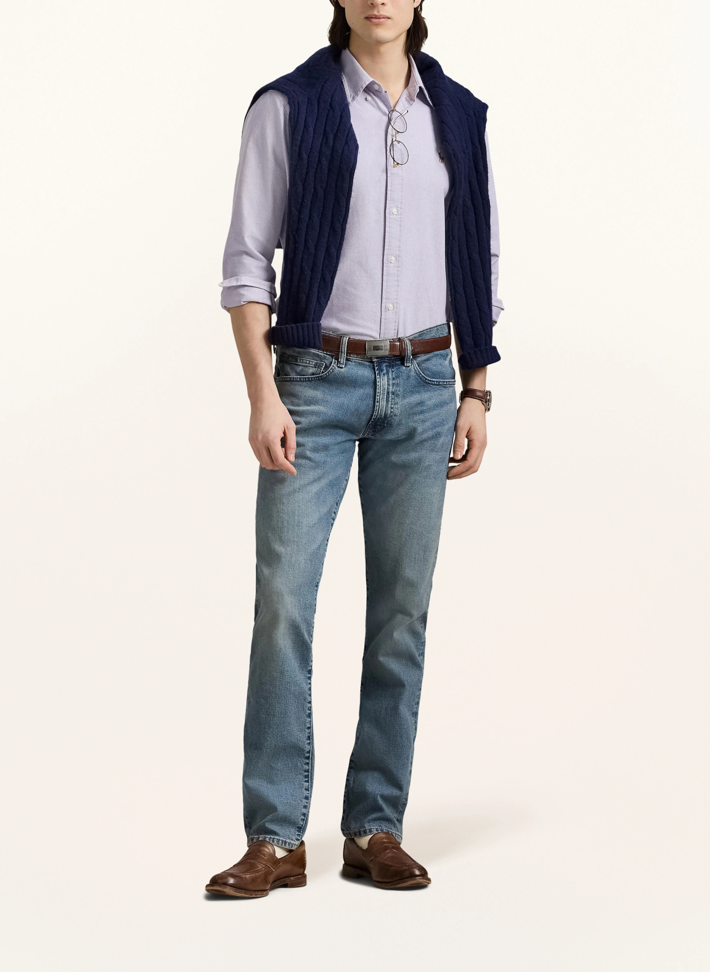 POLO RALPH LAUREN Oxfordhemd Custom Fit – HELLLILA