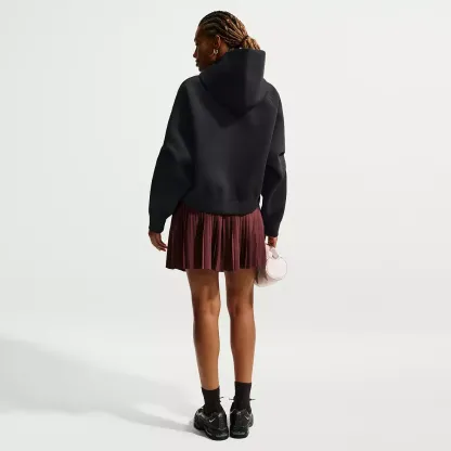 Nithtke Women's Pregame Fleece Hoodie-Black