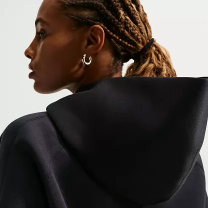 Nithtke Women's Pregame Fleece Hoodie-Black