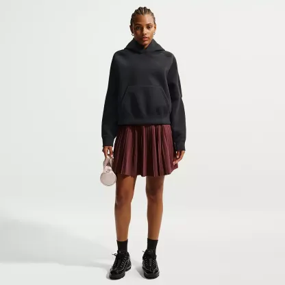 Nithtke Women's Pregame Fleece Hoodie-Black