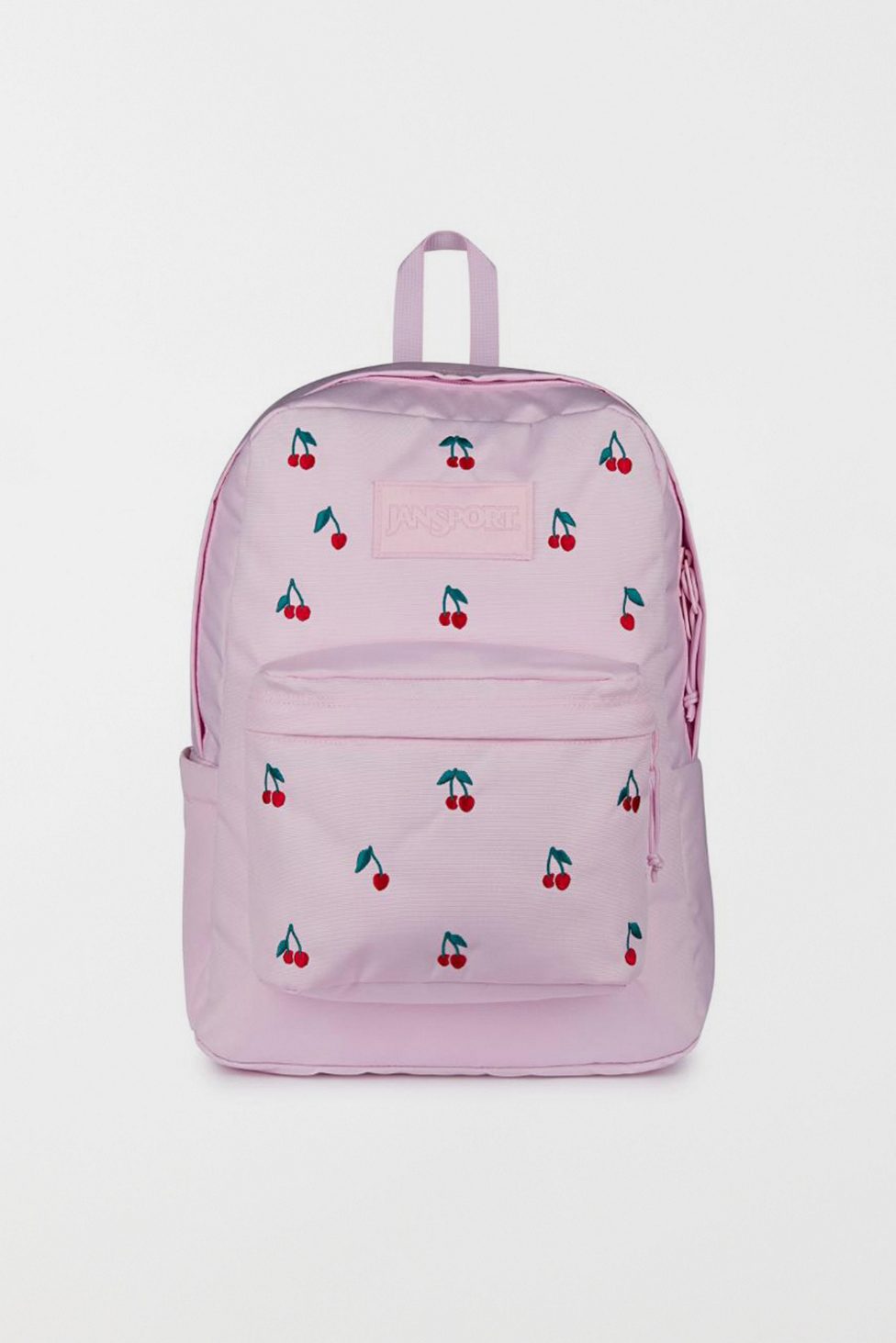 JanSport SuperBreak® Plus Backpack - Pink Ice Cherry Embroidery