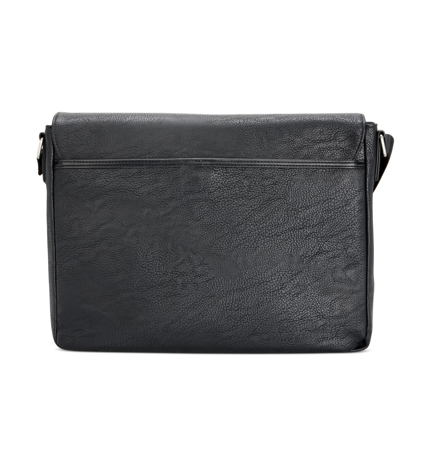 Tommy Hilfiger Men's Pebble Faux-Leather Leo Messenger Bag - Black