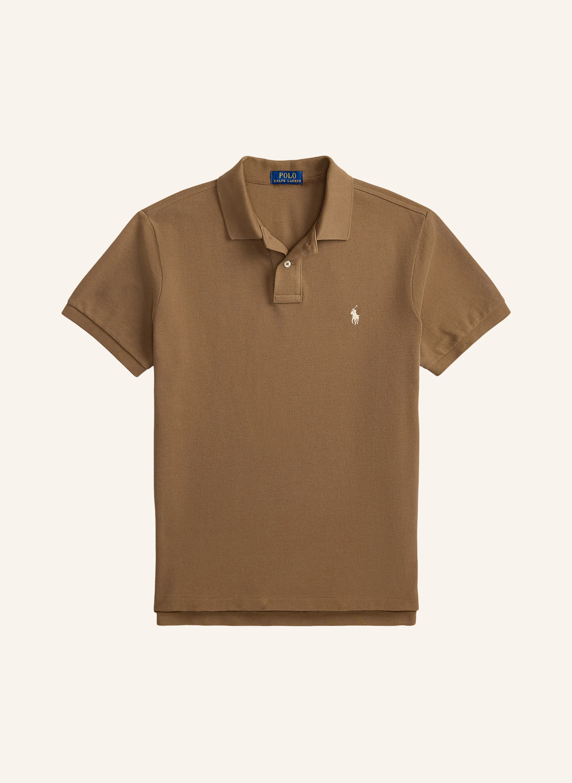 POLO RALPH LAUREN Piqué-Poloshirt Custom Slim Fit – BRAUN