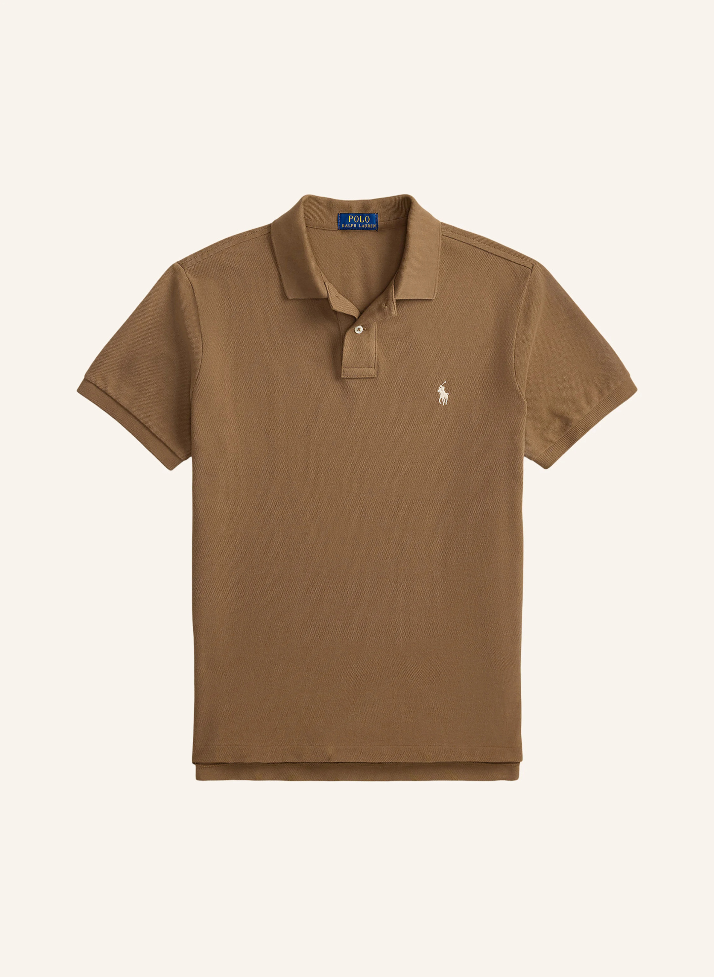 POLO RALPH LAUREN Piqué-Poloshirt Custom Slim Fit – BRAUN