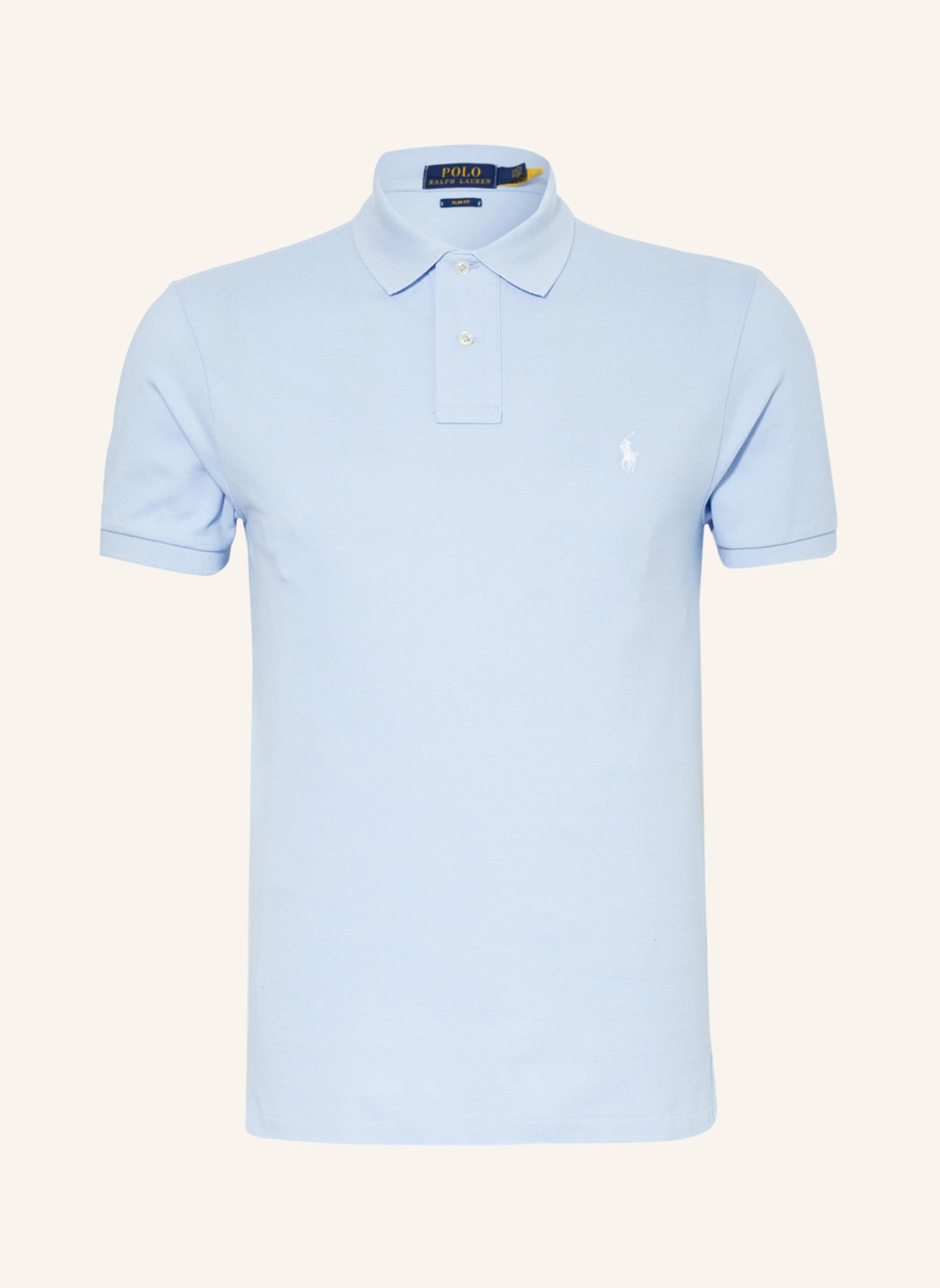 POLO RALPH LAUREN Piqué-Poloshirt Slim Fit – HELLBLAU