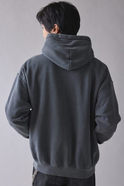 Budweiser Eagle Graphic Hoodie Sweatshirt - Washed Black