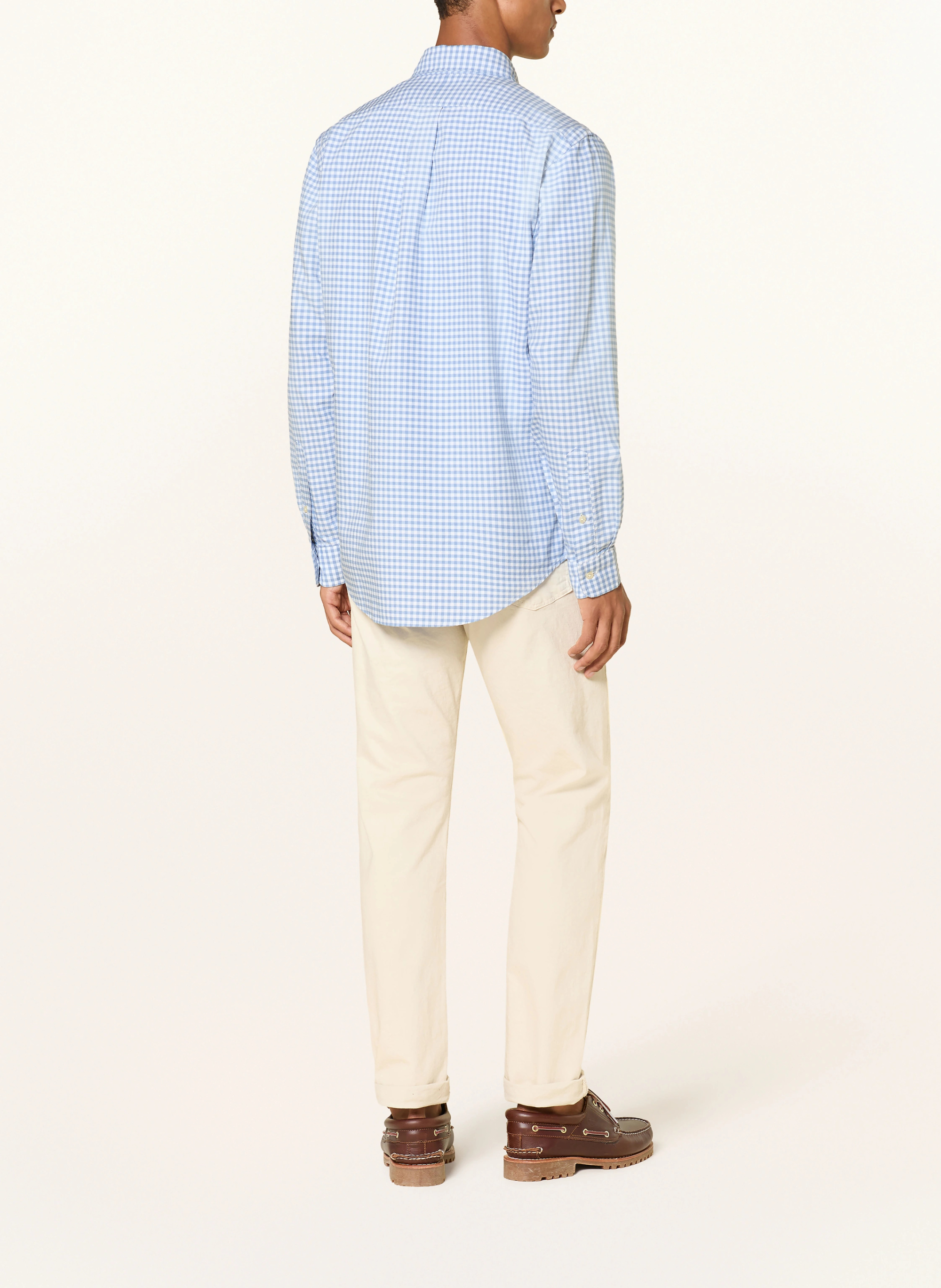 POLO RALPH LAUREN Hemd Custom Fit – HELLBLAU / WEISS