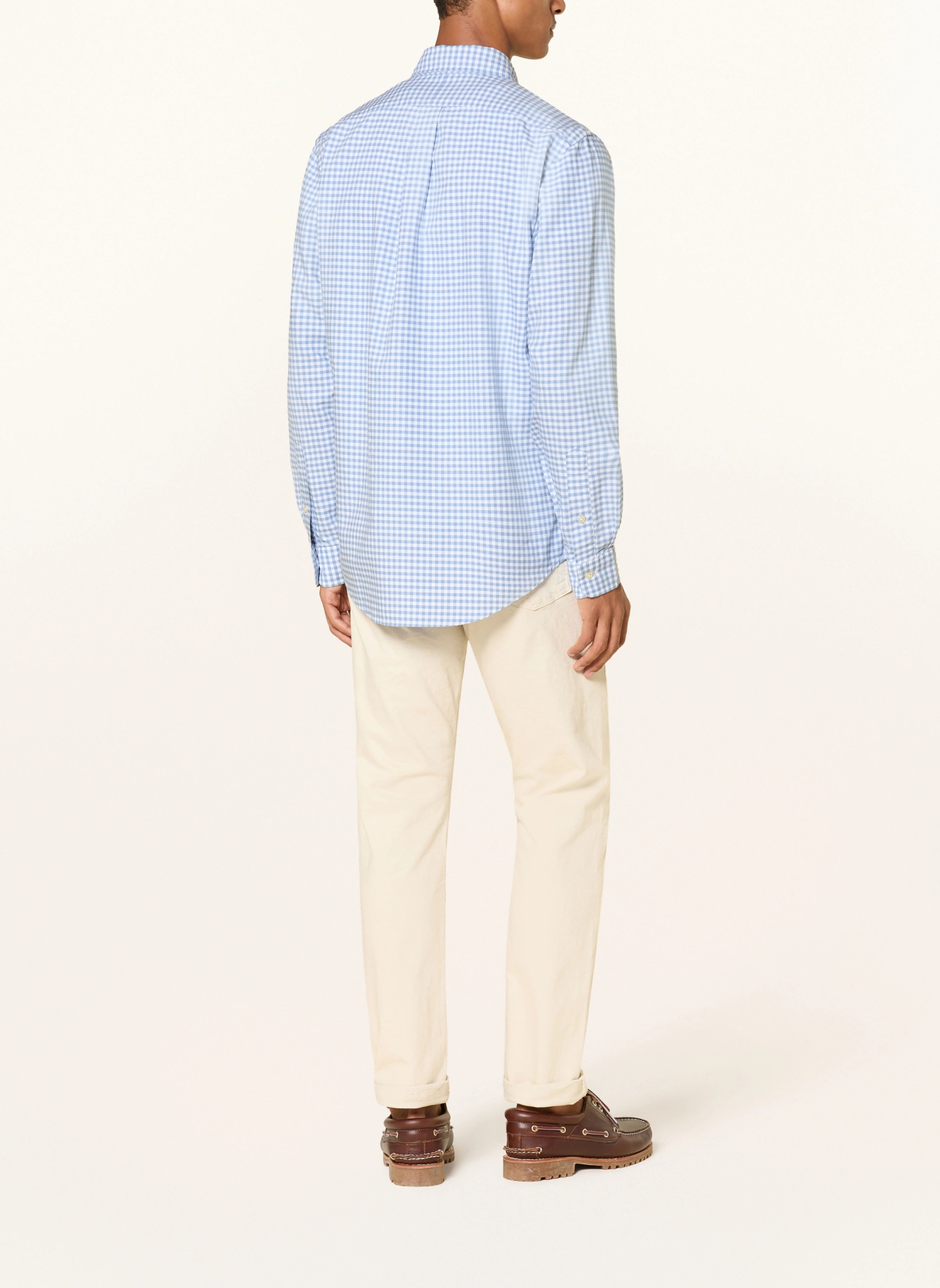 POLO RALPH LAUREN Hemd Custom Fit – HELLBLAU / WEISS