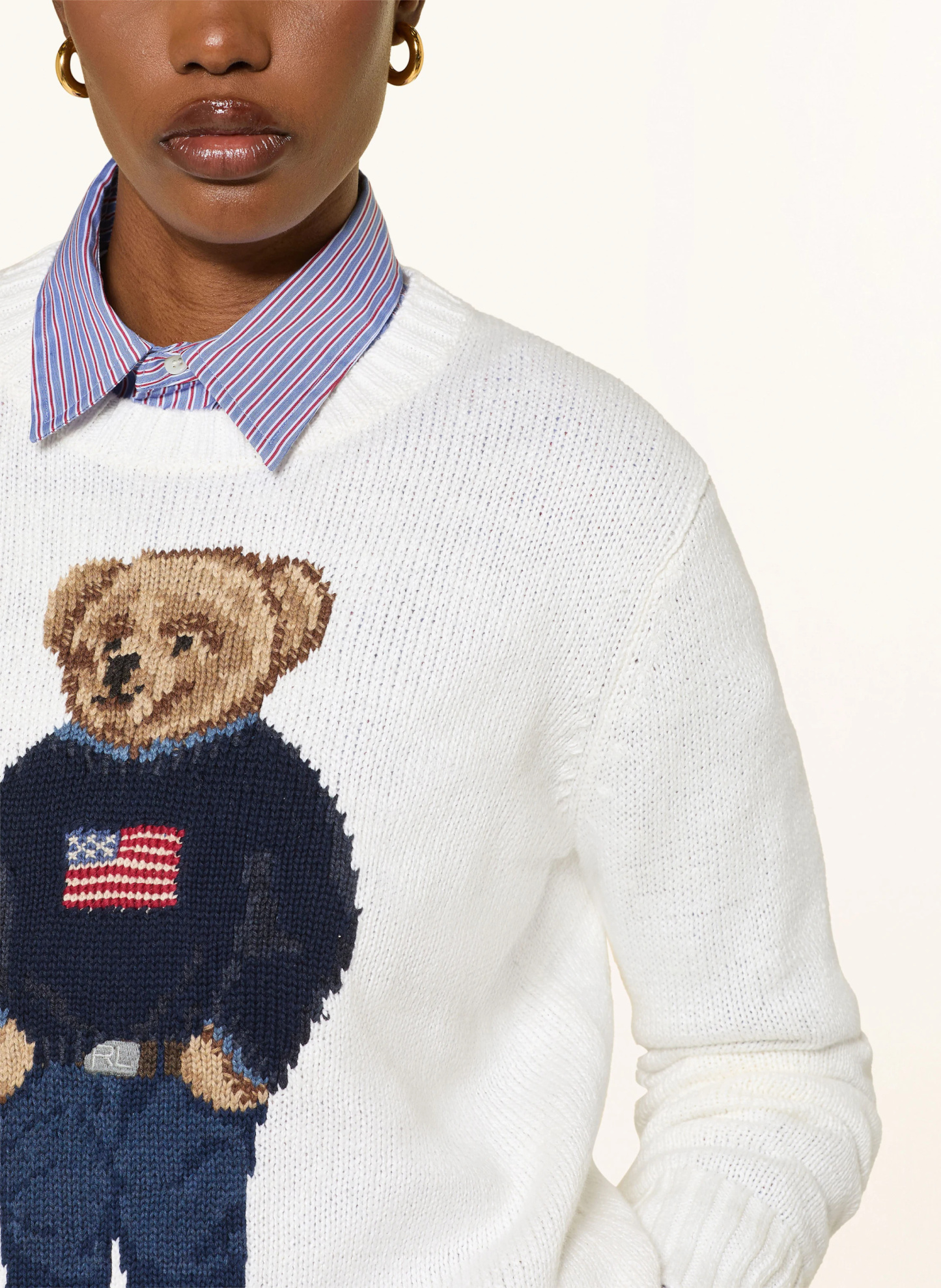POLO RALPH LAUREN Leinenpullover – WEISS