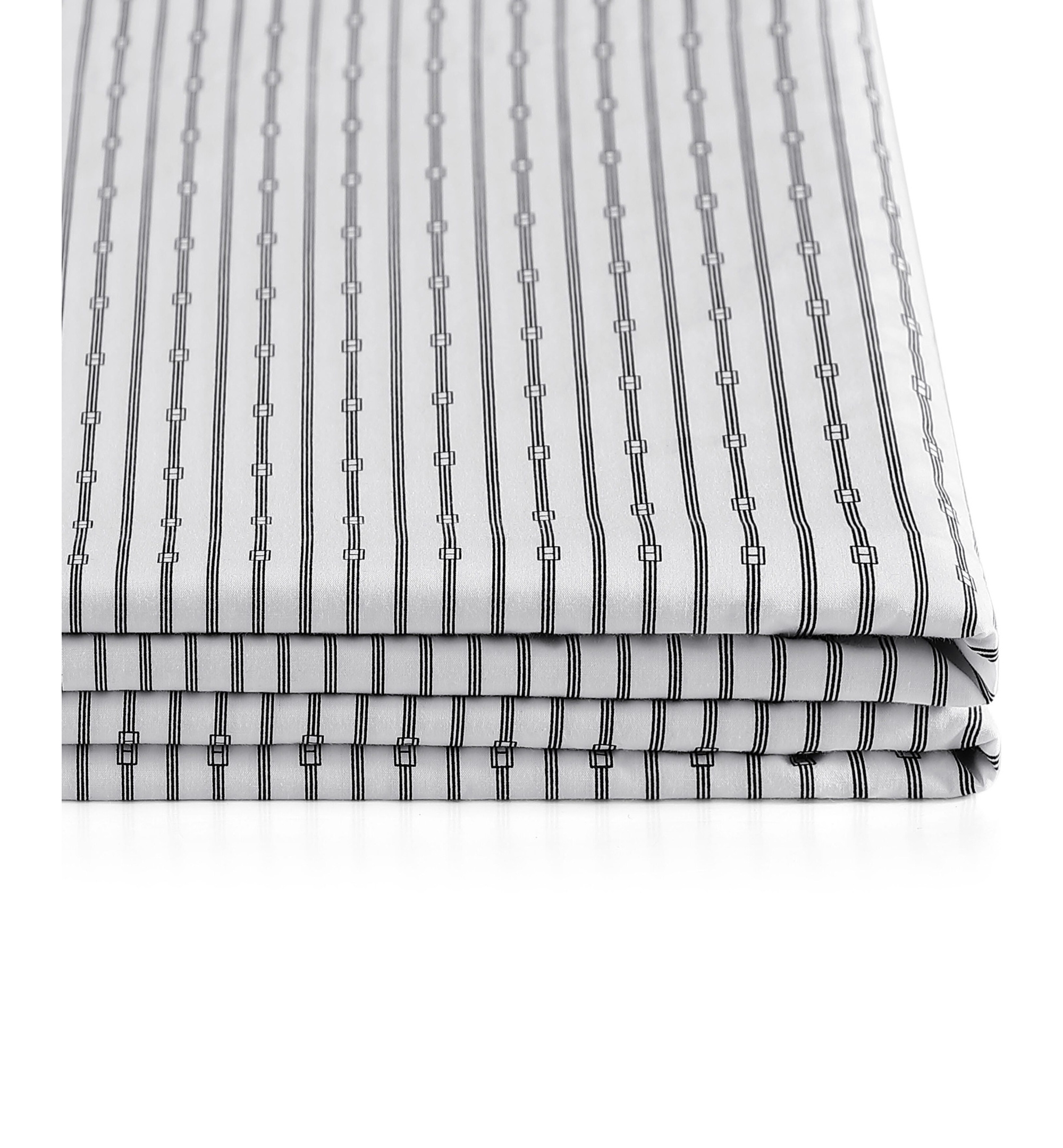 Tommy Hilfiger Printed 200-Thread Count Cotton Percale Sheet Set - Monogram Navy