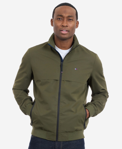 Tommy Hilfiger Men's Water Resistant Boating Regular-Fit Jacket - Olive