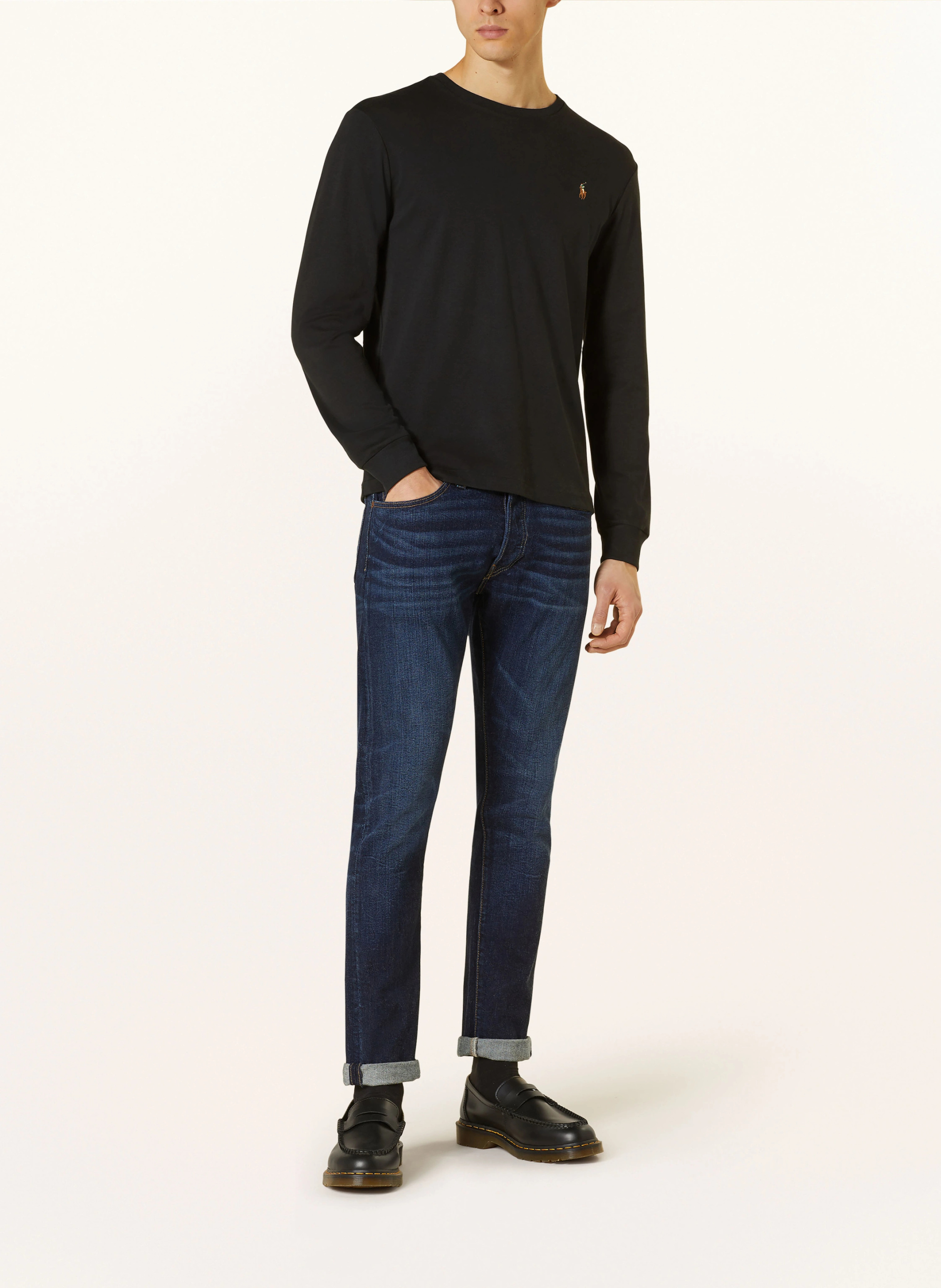 POLO RALPH LAUREN Longsleeve – SCHWARZ