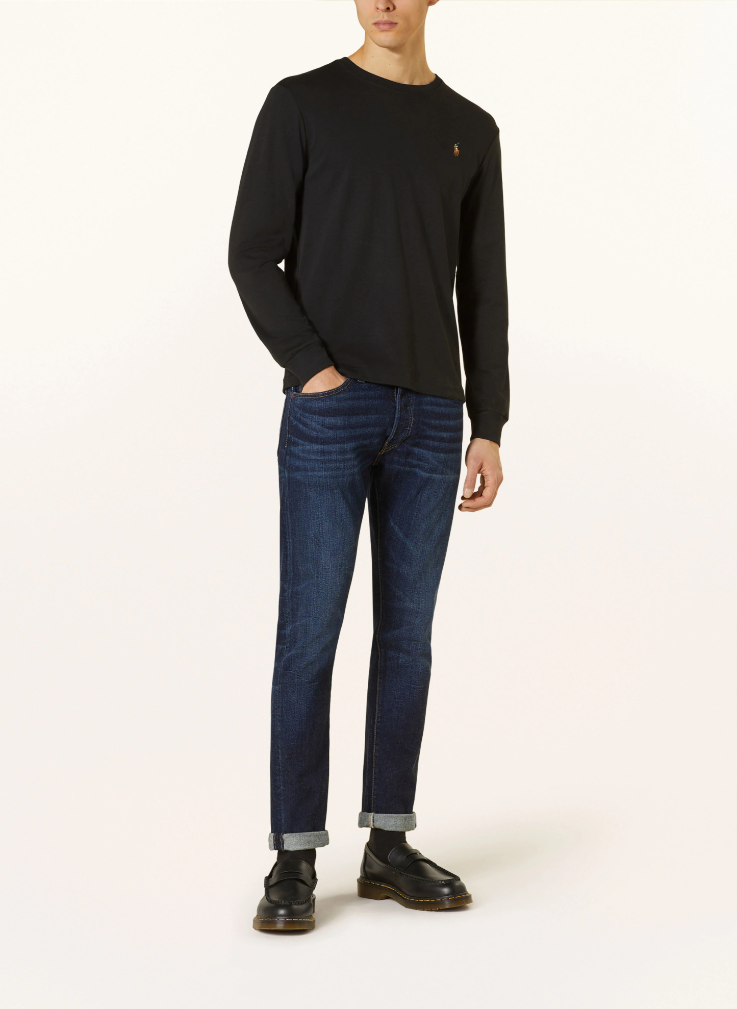 POLO RALPH LAUREN Longsleeve – SCHWARZ