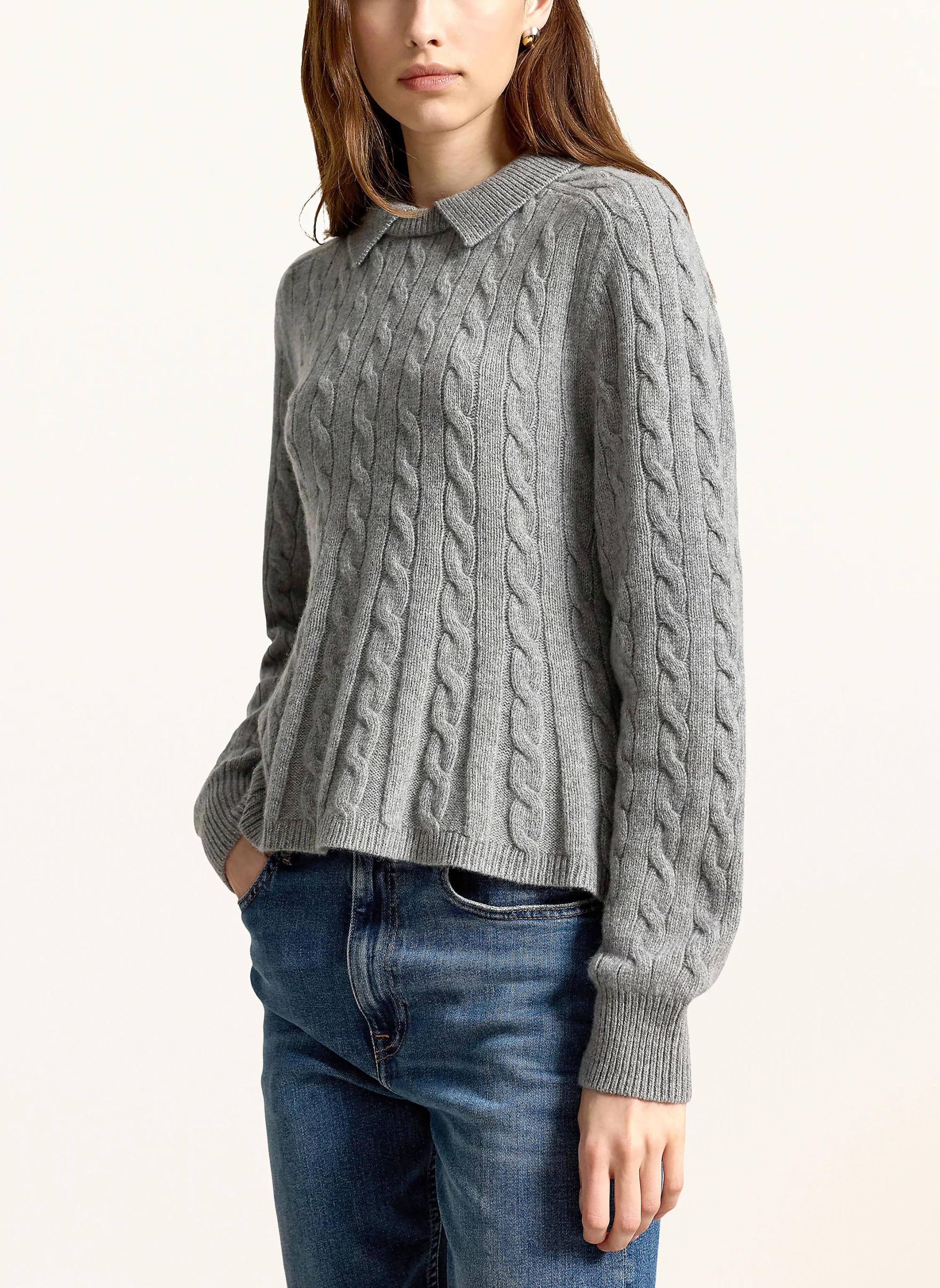 POLO RALPH LAUREN Pullover – GRAU