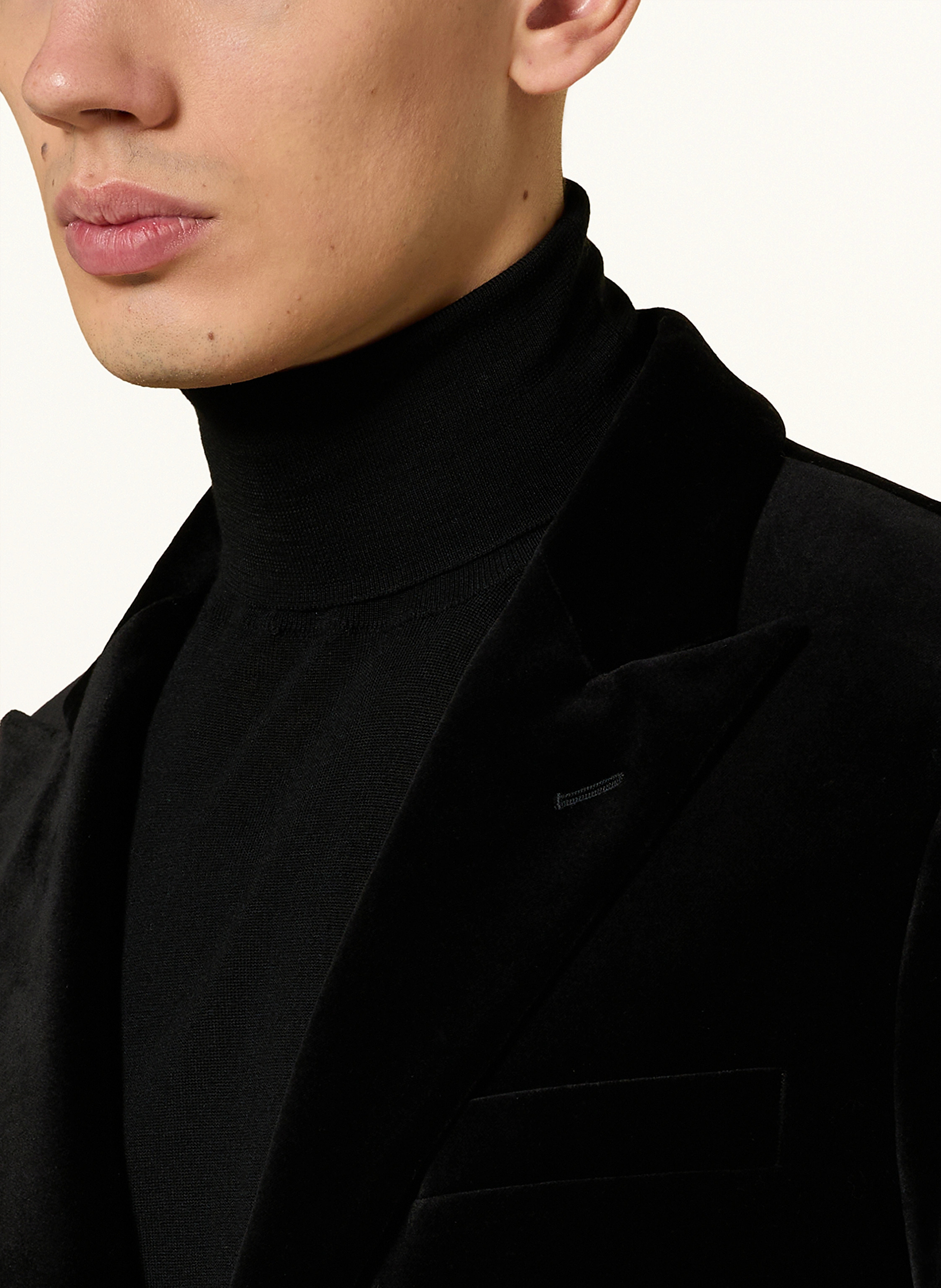 POLO RALPH LAUREN Sakko Modern Fit aus Samt – SCHWARZ