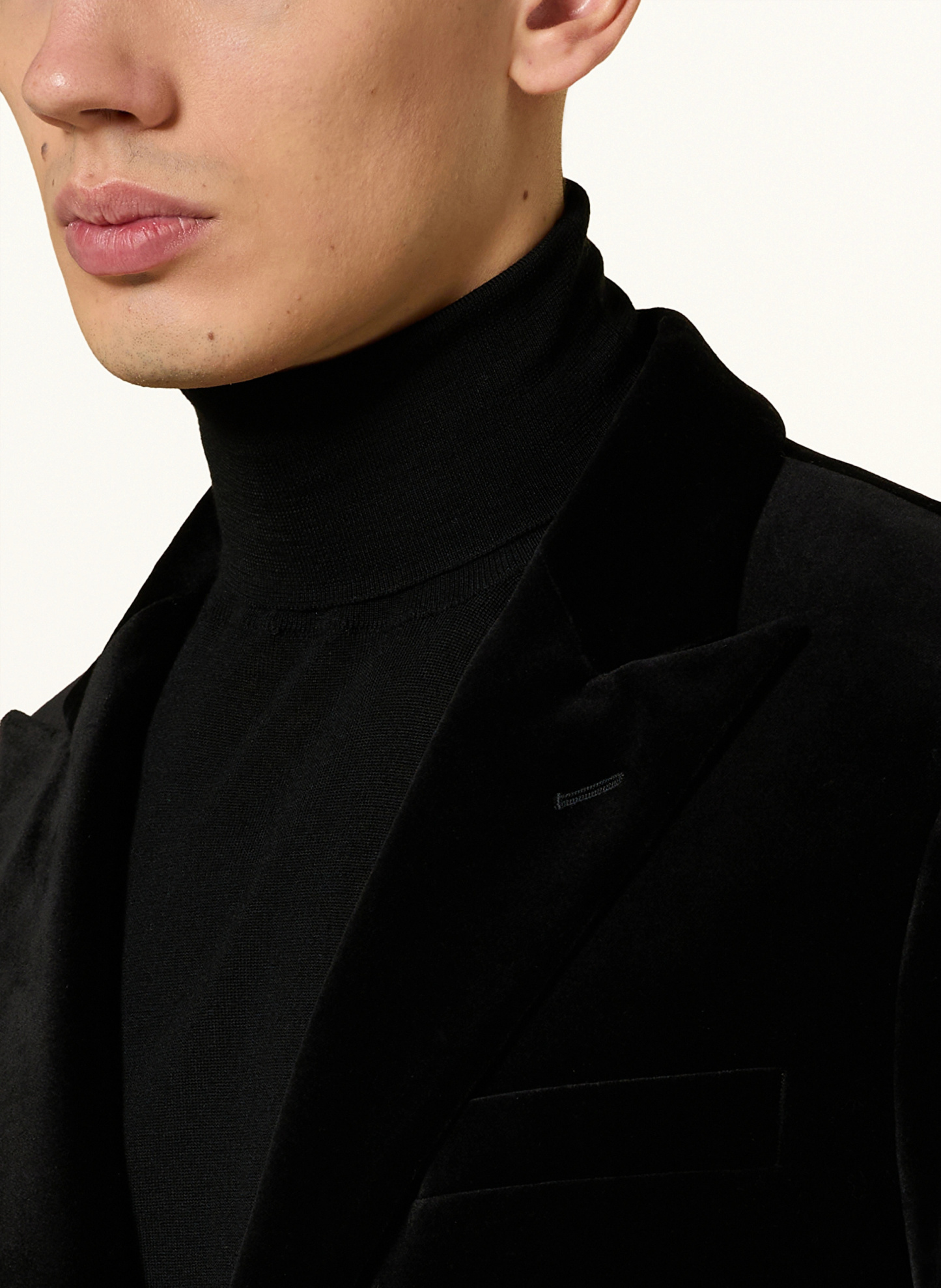 POLO RALPH LAUREN Sakko Modern Fit aus Samt – SCHWARZ