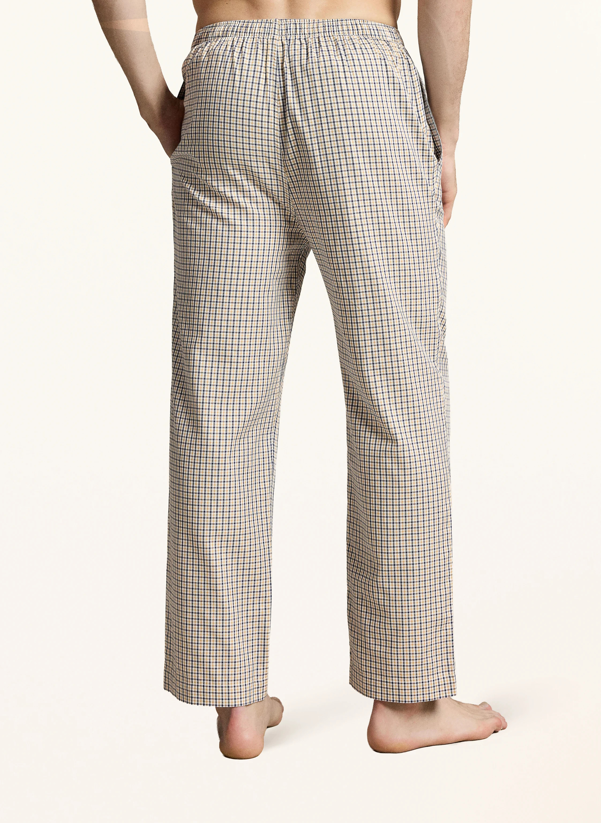 POLO RALPH LAUREN Schlafhose – KHAKI / BLAU