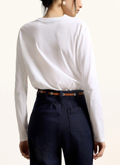POLO RALPH LAUREN Longsleeve – WEISS