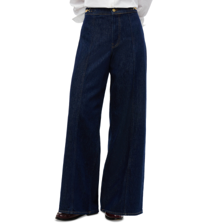 Tommy Hilfiger Women's Indie High-Rise Wide-Leg Jeans - Roy